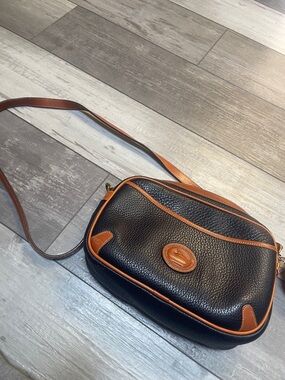 Dooney & Bourke Vintage Navy and Brown crossbody bag